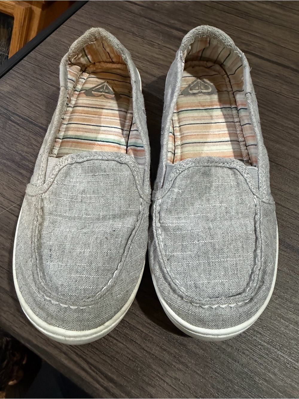 Women's Casual Slip-On Shoes - Light Gray